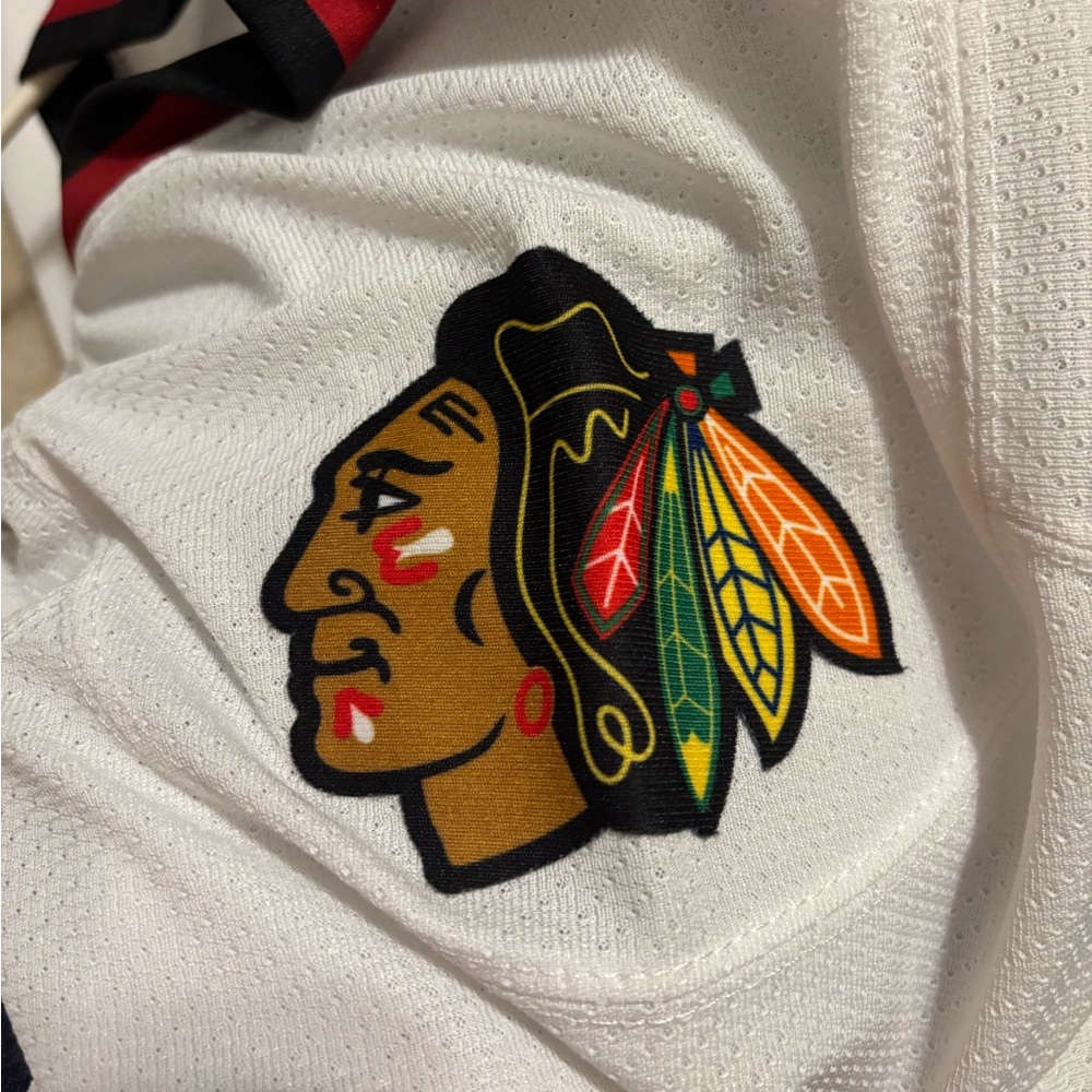 CCM Indy Fuel White Jersey with Red and Black Accents - Picture 4 of 6